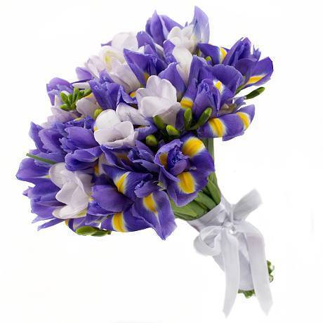 Букет невесты с ирисами