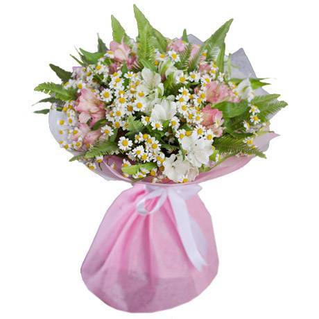 Букет с ромашками «Килиманджаро»