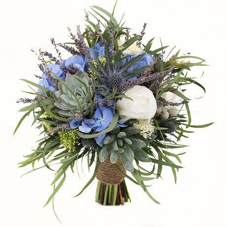 Букет невесты с лавандой и травами «Грасс»