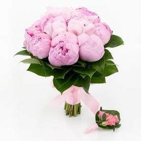 Букет невесты «Розовые пионы»